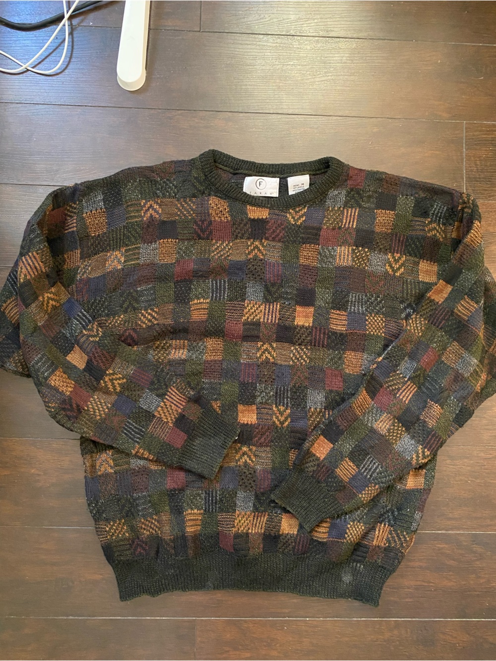 Vintage Colourblock Sweater M